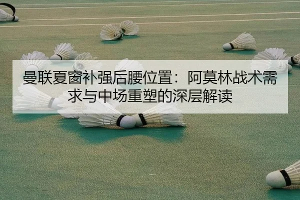 曼联夏窗补强后腰位置：阿莫林战术需求与中场重塑的深层解读
